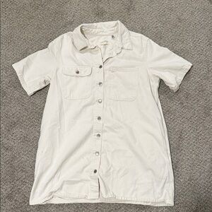 Universal Thread Casual Crème Button Down Shirt Dress